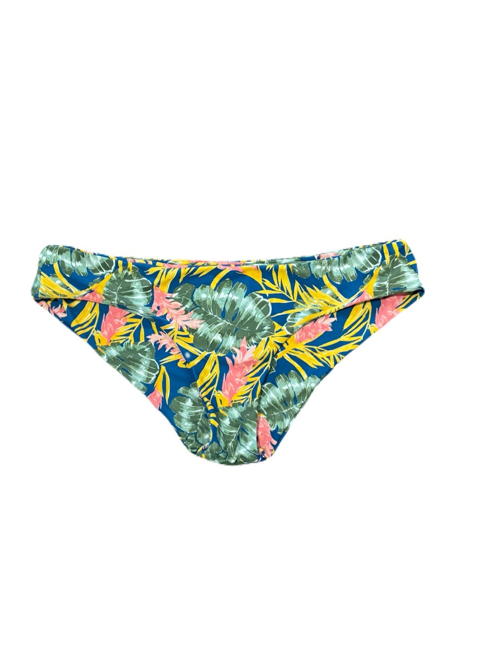 Tori Praver Tropical Leaf Print Bikini Bottoms